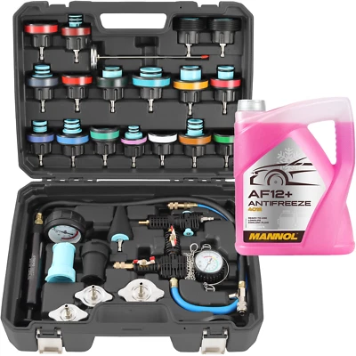 TECPO + MANNOL SISTEMA DE REFRIGERACIÓN TECPO DISPOSITIVO DE COMPRESIÓN DISPOSITIVO DE LLENADO DISPOSITIVO DE VENTILACIÓN DE LLENADO + REFRIGERANTE