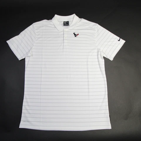 Houston Texans Nike NFL On Field Apparel Dri-Fit Polo Men's White Used Cover