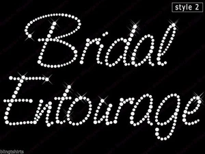 Diamonte Hotfix Wedding Transfer Rhinestones motif "Bridal Entourage" - Style-2 - Picture 1 of 1