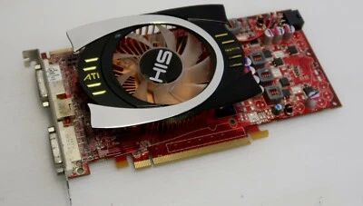 ATI Radeon HD 4770 512MB GDDR5, 128 BIT, 2 X DVI, TV, HIS B11360, WORKING - image 1 of 4