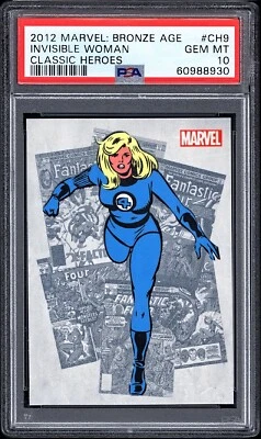 2012 Marvel Bronze Age Classic Heroes INVISIBLE WOMAN PSA 10 Fantastic Four 4 SP - Image 1 of 2