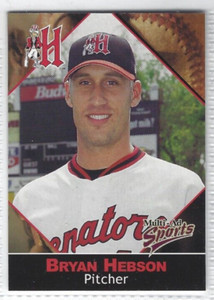 2001 Harrisburg Senators (Double-A Montreal Expos) Bryan Hebson