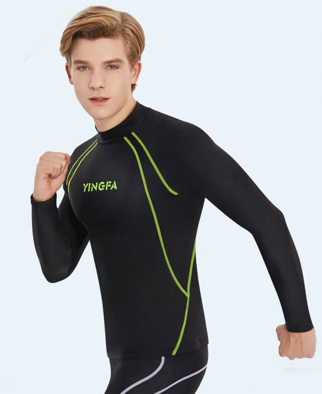 Men's swim long sleeve swim shirt Rash guard surf top for men Yingfa Y2039 - Изображение 1 из 4