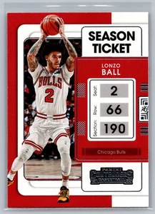 2021-22 Panini Contenders #36 Lonzo Ball Chicago Bulls - Picture 1 of 2