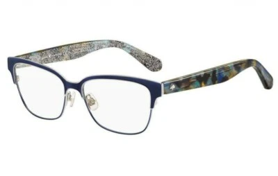 Óculos feminino Kate Spade Ladonna S61 53mm armação oftálmica azul Havana glitter - Imagem 1 de 4