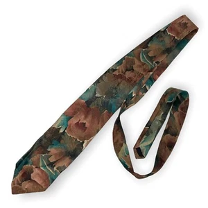 Botany 500 Neck Tie Mens Watercolored Floral Print Abstract Retro Vintage Gift - Picture 1 of 6