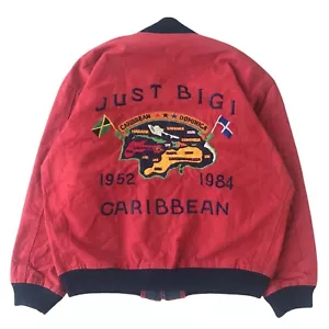 Just Bigi CARIBBEAN Jay Bay Souvenir Reversible Vintage Jacket Made in Japan S - Picture 1 of 9
