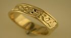 14k Gold Irish Hand Crafted Celtic Gra Go Deo Love forever Wedding Ring 7mm
