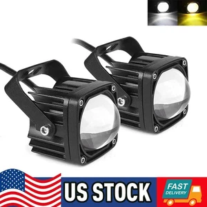 2x 2inch LED Work Light Bar Spot Pods Driving Fog Lamp Offroad SUV Yellow White - Picture 1 of 12