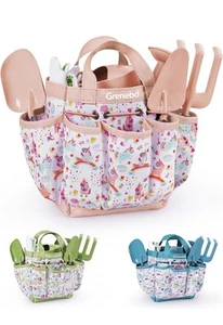 Kids Gardening Set Toys, Quality Garden Tool Kit for Kids and Toddlers Pink - Picture 1 of 6