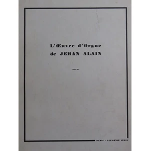 ALAIN Jehan Das Orgelwerk Band 2 Orgel 1952 - Bild 1 von 5