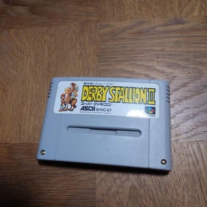 SNES Derby Stallion Ii Super Famicom Cartridge JPN Vintage Limited Edition Rare - Picture 1 of 2