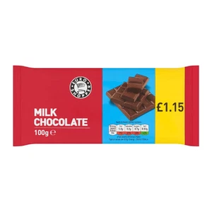 Euro Shopper Milk Chocolate Bars 28 x 100g Full Case - Picture 1 of 3