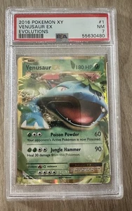 2016 Pokemon XY Evolutions #1/108 Full Art Venusaur EX PSA 7 Near Mint - Picture 1 of 2