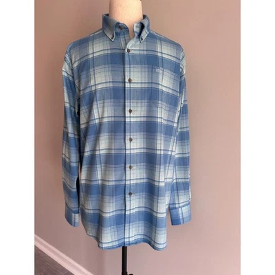 Southern Tide Mens Plaid Long Sleeve Button Down Shirt Coastal Blue Casual - Image 1 of 4
