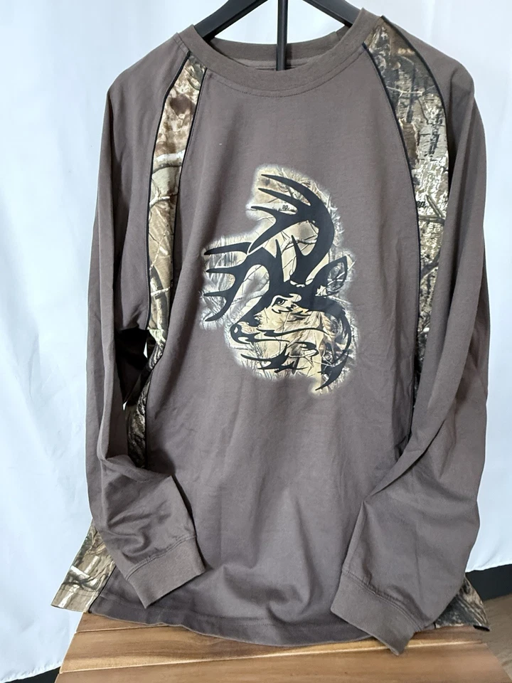 Camisa Legendaria Cola Blanca Original Equipo de Ciervo Camuflada Manga Larga XL Caza Exterior Foto 1 de 4