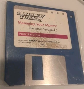 Andrew Tobias Managing your Money Macintosh 4.0 Program Disk - Picture 1 of 2