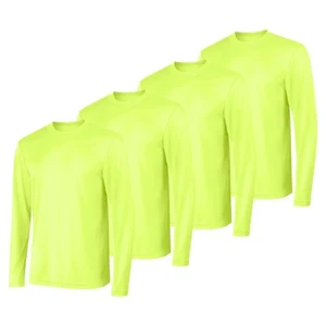 Hanes Sport Cool DRI Men's Performance Long Sleeve T-Shirt, Value 4-Pack - Picture 1 of 24