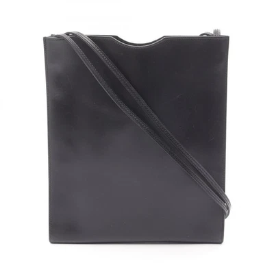 Bolso Bandolera HERMES Onimaitou Caja Cuero de becerro Negro Usado Mujer Foto 1 de 4