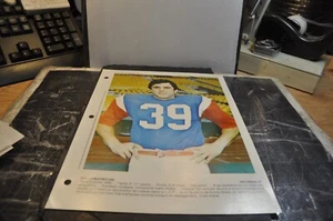 Montreal alouettes 1978 #39 wally buono Dimanche Derniere Heure Newspaper Insert - Bild 1 von 6