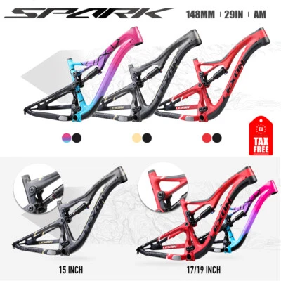 29er Mountain AM XC Downhill Frame Carbon Dual Suspension Frame Boost Shock - Image 1 of 4