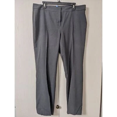 Nine West Women's Skinny Hook Closer Pull On Mid Rise Gray Dress Pant Size 14 - Image 1 of 4