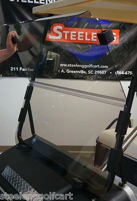 STEELENG Foldable Tinted Windshield for Club Car DS 1982-2000.5 Golf Cart