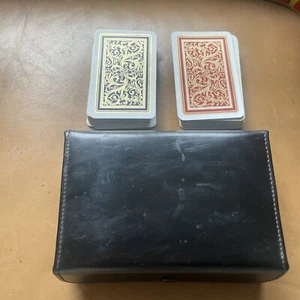 Mülleimer Vintage Kunstleder Steg Etui, Karten, Notenblock, Bleistift - Bild 1 von 12