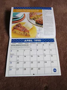Pillsbury Calendario Ricette 1998 Difficile Da Trovare Bake Off Contest Da Collezione - Foto 1 di 5