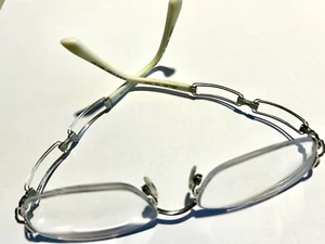 Line Art Charmant XL2035 WP 50-18-135 Made In Japan. Silber rechteckig halb Rm. - Bild 1 von 10