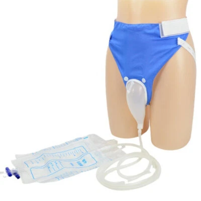 Sacchetto Urina Indossabile con Condotto Catetere Pipì 1000ML 2000ML per Uomo Anziano Urinario