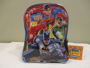 Mochila de superhéroes de la Liga de la Justicia para niños Superman Flash Linterna Verde Batman - Imagen 1 de 4