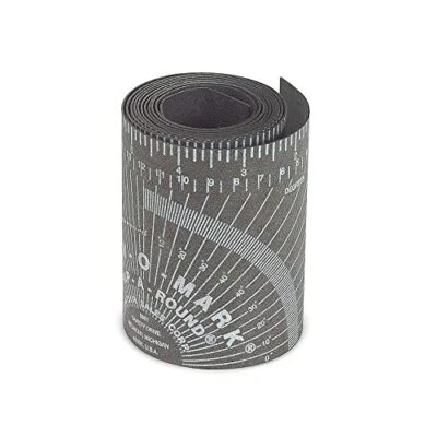 Jackson Safety 14752 Pipe Measure Tool Wrap Around Tape, Flex, Medium, Black