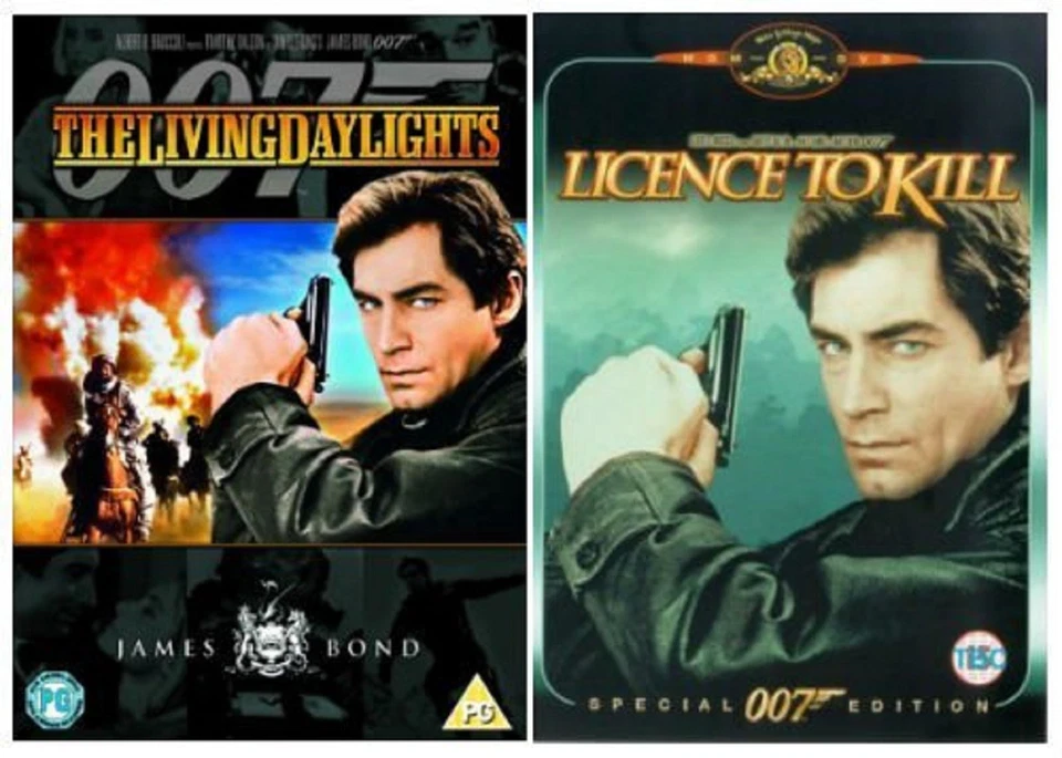 TIMOTHY DALTON JAMES BOND DVD LIVING DAYLIGHTS LICENCE TO KILL Brand New UK R2 - Image 1 of 1