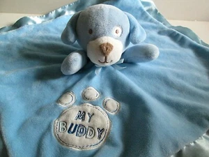 My Buddy Plush Lovey Blue Dog Security 15" Blanket Baby Gear BabyGear Baby Boy - Picture 1 of 4