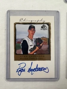 1999 UPPER DECK TOP PROSPECTS CHIROGRAPHY AUTO ON CARD RYAN ANDERSON #RA - Picture 1 of 2