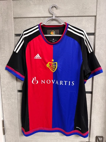 FC Basel Adidas 2015/2016  Home Jersey Soccer Footbal Mens Size XL Cover