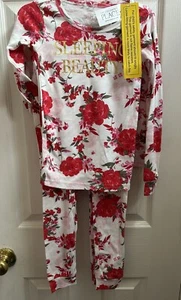 NWT The Children's Place Girls Size 4T “Sleeping Beauty” Floral Rose Pajamas - Picture 1 of 24