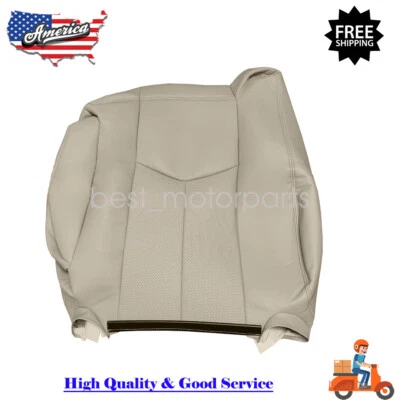 Driver Top Lean Back Leather Seat Cover Tan For 2004 2005 2006 Cadillac Escalade Foto 1 de 4