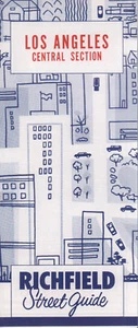 1960 Richfield Road Map: Los Angeles Central Section NOS - Bild 1 von 1