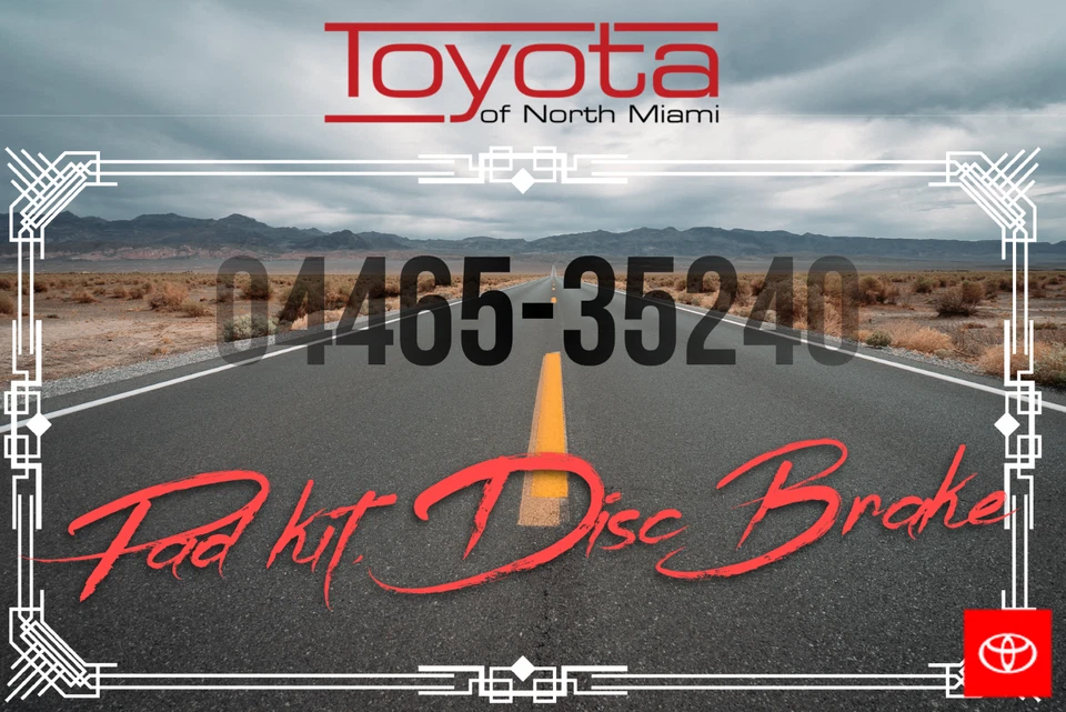 Toyota OEM Factory 1996-2002 4Runner Front Disc Brake Pads Set 04465-35240 - Image 1 of 1