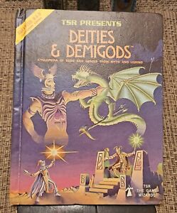 TSR Advanced Dungeons & Dragons Deities & Demigods Hardcover Book