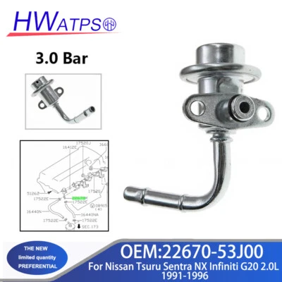 22670-53J00 Fuel Pressure Regulator For Nissan Tsuru Infiniti G20 2.0L 1991-1996 - Image 1 of 4