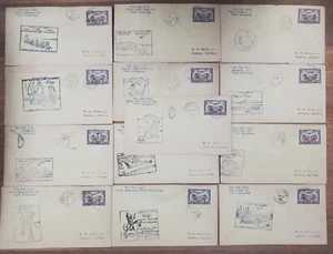 Lot of 13 Canada Flight Covers 1929 with #C1 F-VF - Picture 1 of 12