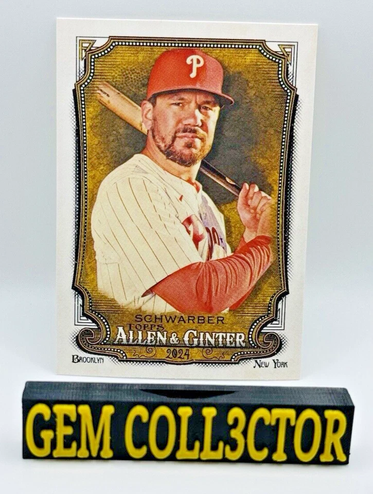 Kyle Schwarber 2024 Allen & Ginter #306 Philadelphia Phillies Baseball Card - Image 1 of 1