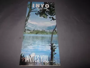 Vintage 1970 INYO COUNTY California DEATH VALLEY Mount Whitney BROCHURE Map - Picture 1 of 8