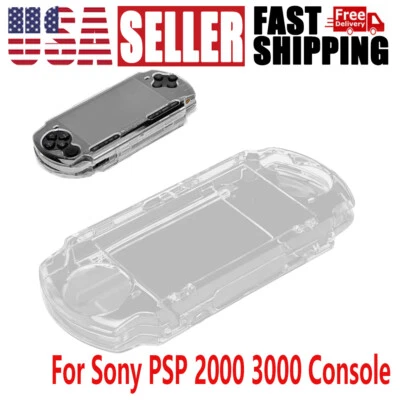 Custodia protettiva rigida antipolvere trasparente per console Sony PSP 2000 3000 - Immagine 1 di 4