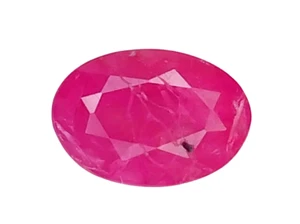 1.02CTS PINK RED NATURAL RUBY OVAL CUT LOOSE GEMSTONES WATCH VIDEO - Imagen 1 de 3