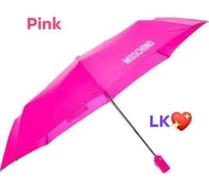 Paraguas compacto automático 100 % auténtico rosa moschino con bolsa - Imagen 1 de 1