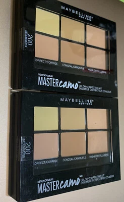 Lote/2 Maybelline New York Facestudio Master Camuflaje Kit Corrector de Color 200 MEDIANO Foto 1 de 2